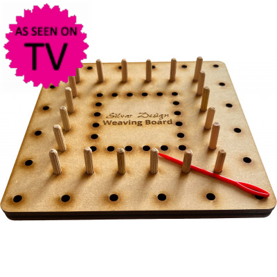 Easy-Weave Board With Pegs & Rotary Base
